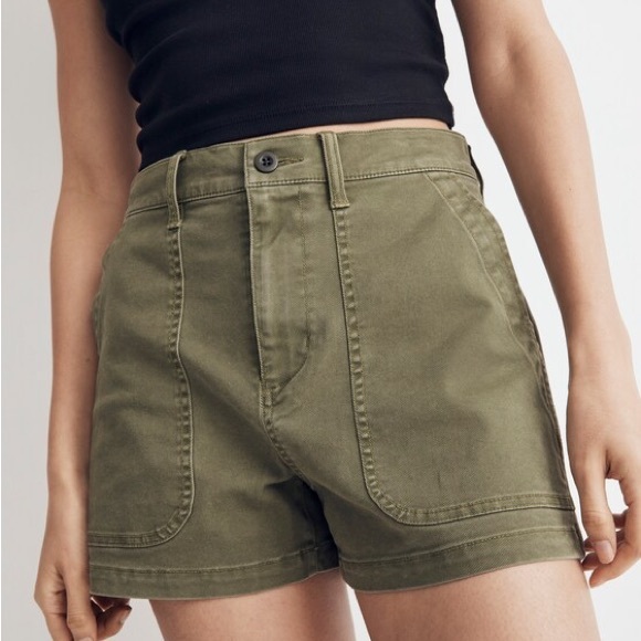 Madewell Pants - Madewell The Perfect Vintage Fatigue Short Olive Green Shorts